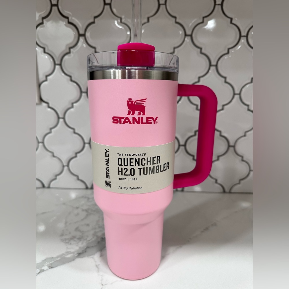 Stanley 40 oz Stainless Steel H2.0 Flowstate - Flamingo FREE GIFT